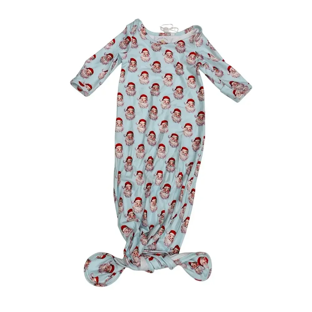 NWT Swoon Baby 3M Vintage Santa Gown in Blue